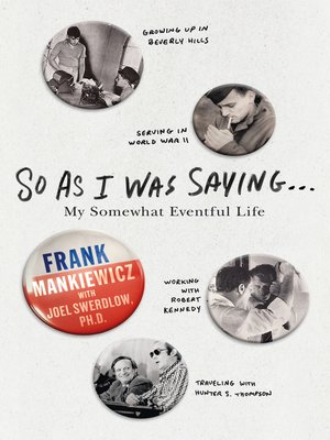 cover image of So As I Was Saying . . .